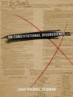 cover image of On Constitutional Disobedience